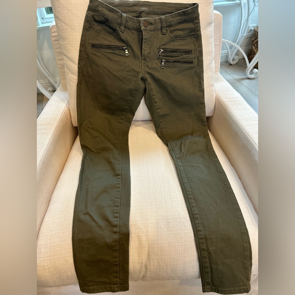Olive green Blank NYC jeans size 4/27